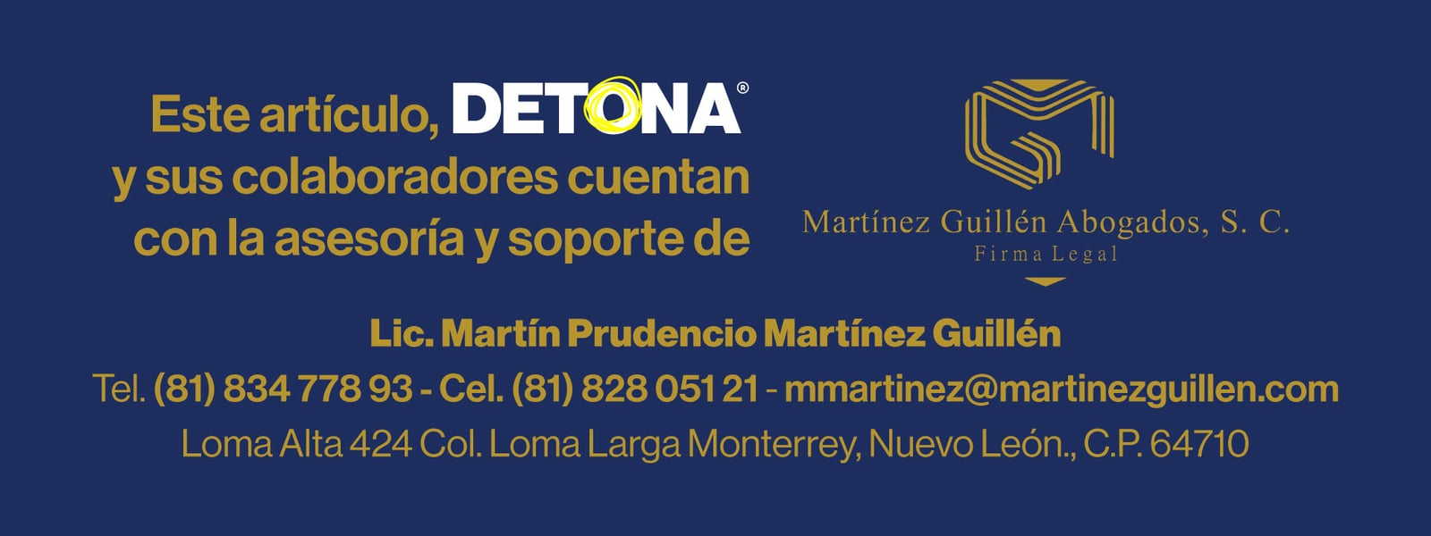 Grupo DETONA®️ cuenta con la mejor asesoría legal de México, en todos los ámbitos.