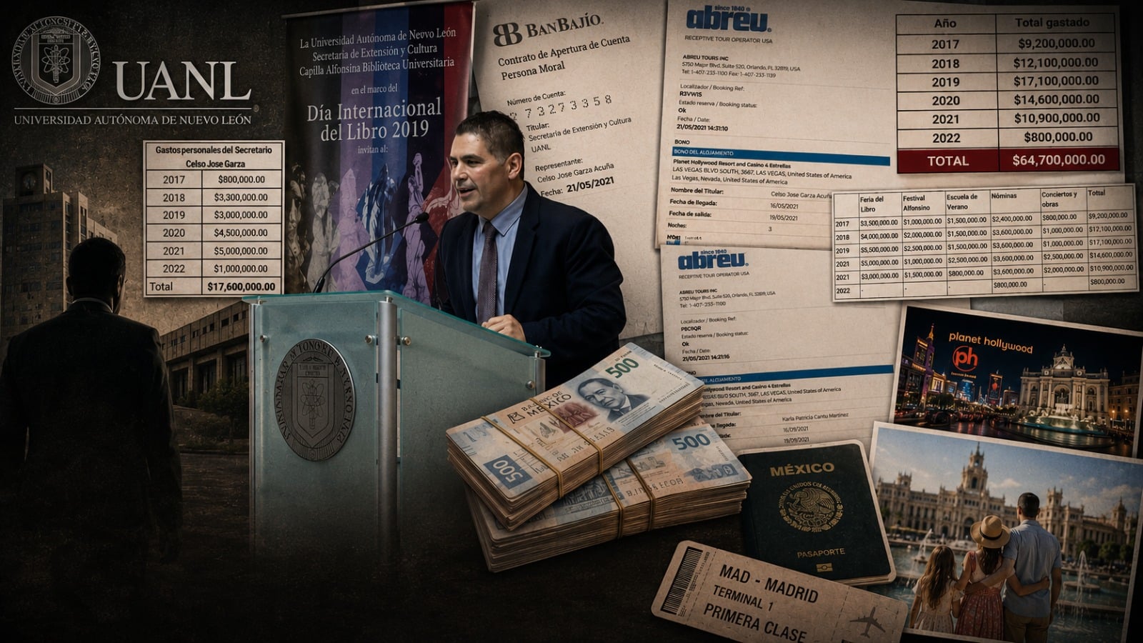 Entre auditorías, cuentas bancarias y viajes de lujo, una historia que aún busca respuestas.
