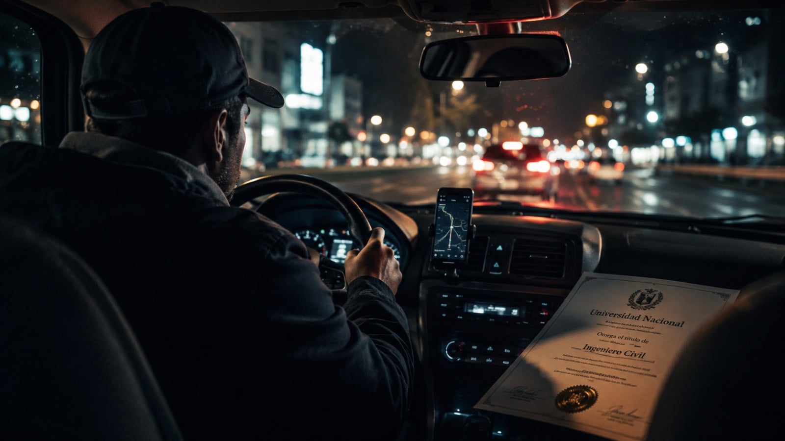 Nos dijeron que estudiar era el camino seguro al progreso. Hoy, miles de ingenieros, abogados, arquitectos y contadores manejan un automóvil por aplicación para completar el gasto. ¿Falló la educación o falló el mercado laboral?
