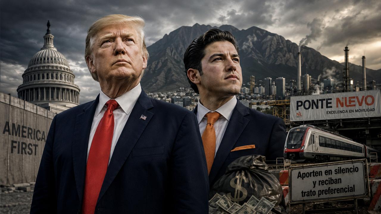 Samuel García y Donald Trump: dos políticos separados por una frontera, pero unidos por una forma de hacer política.