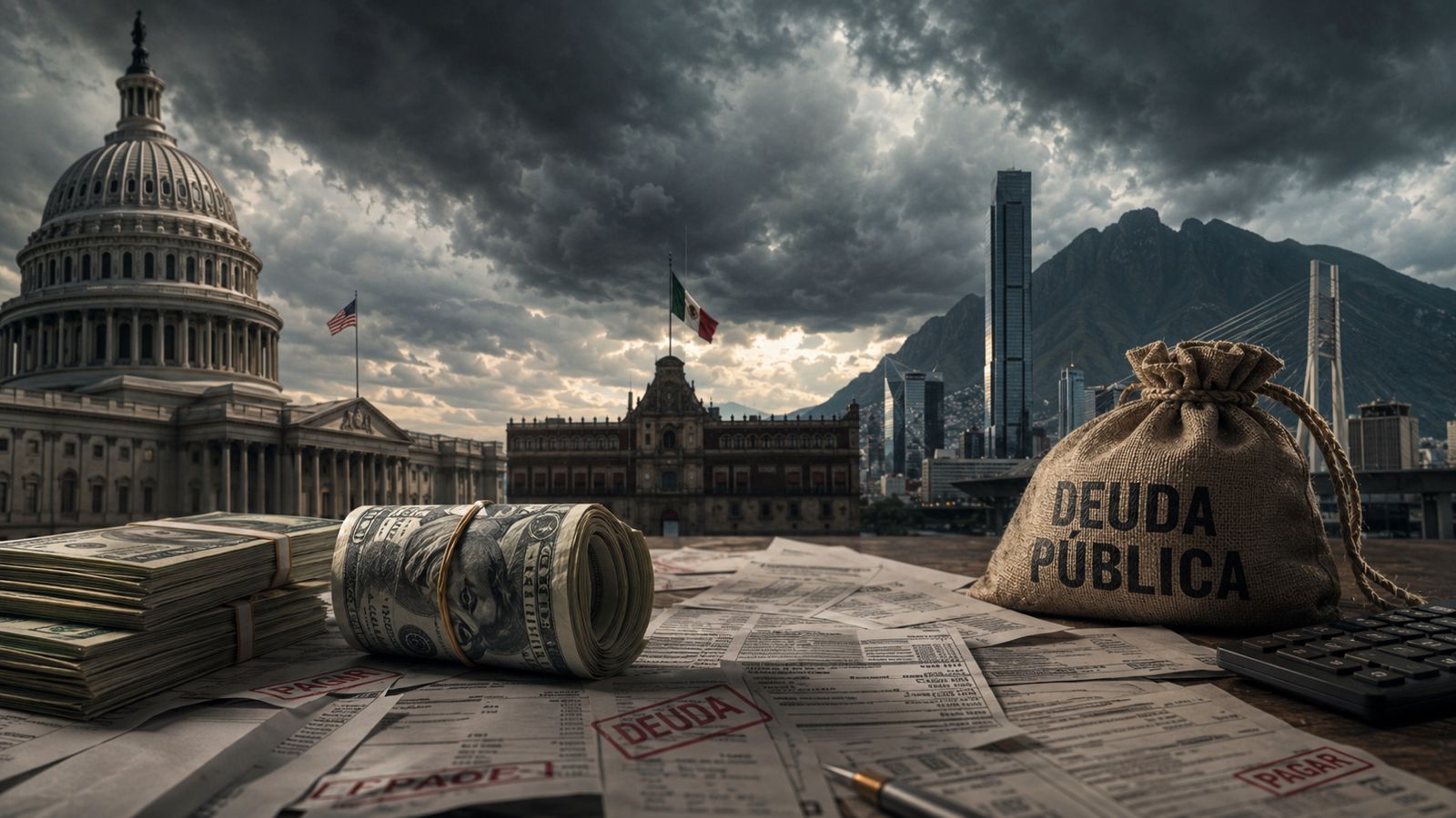 Entre Washington, Ciudad de México y Monterrey cambia la cifra, pero no la fórmula: deuda hoy, factura mañana.Entre Washington, Ciudad de México y Monterrey cambia la cifra, pero no la fórmula: deuda hoy, factura mañana.