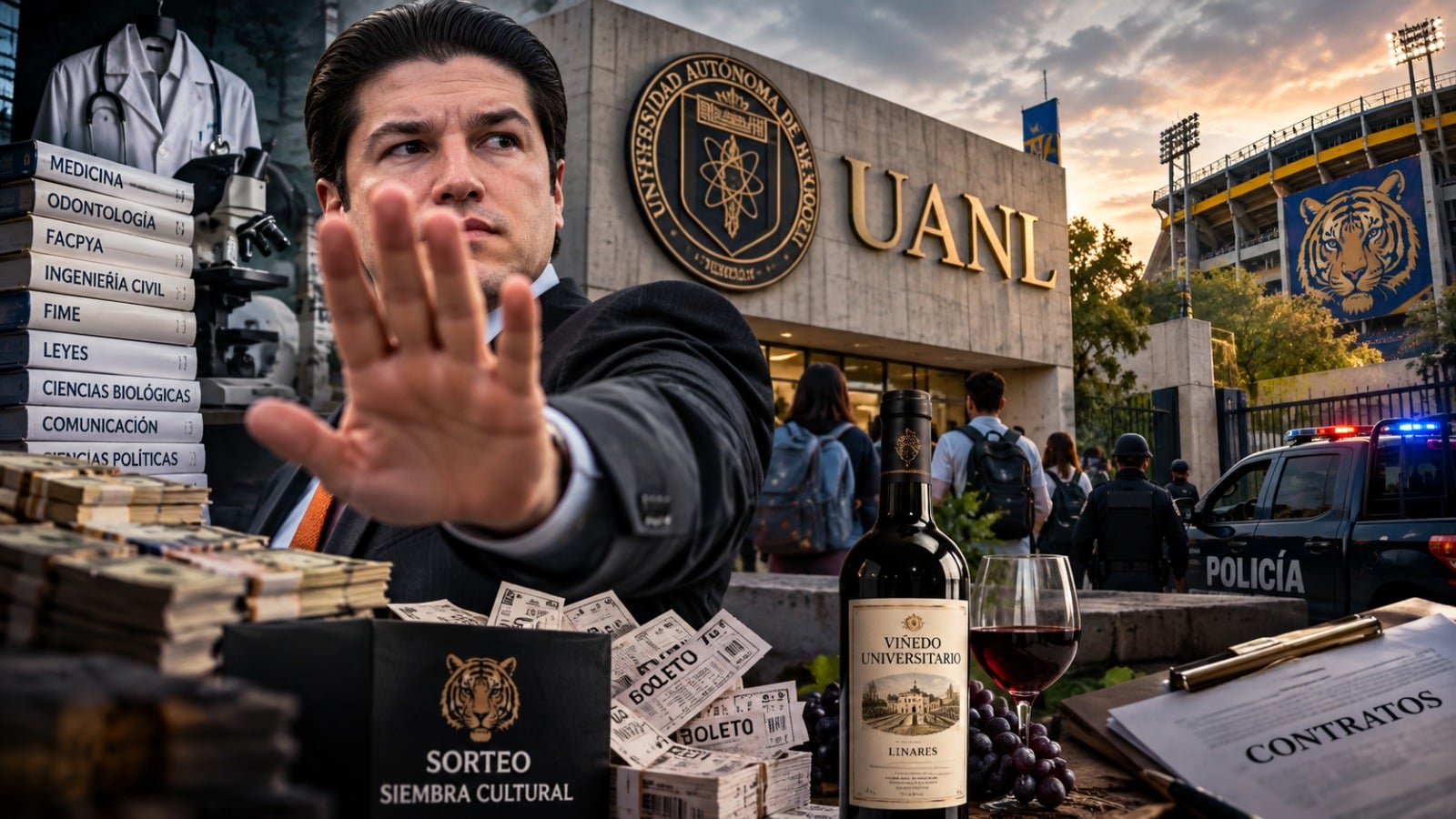 Saca la mano, Samy… que la cocina universitaria ya está demasiado caliente.