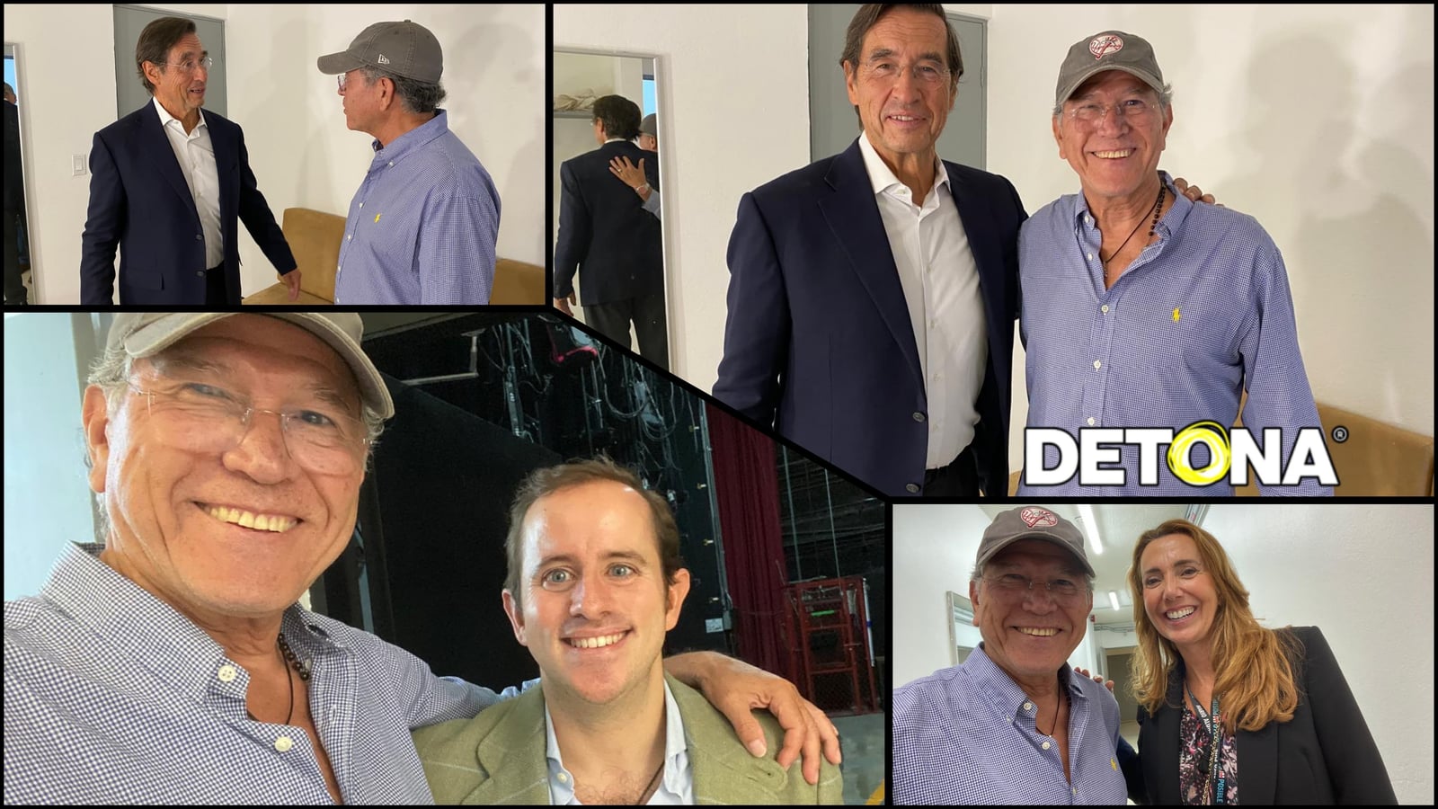 El Dr. Mario Alonso Puig, su esposa Isabella y Asís, representante en México del conferencista español, aquí con Plácido Garza, CEO de Grupo DETONA®