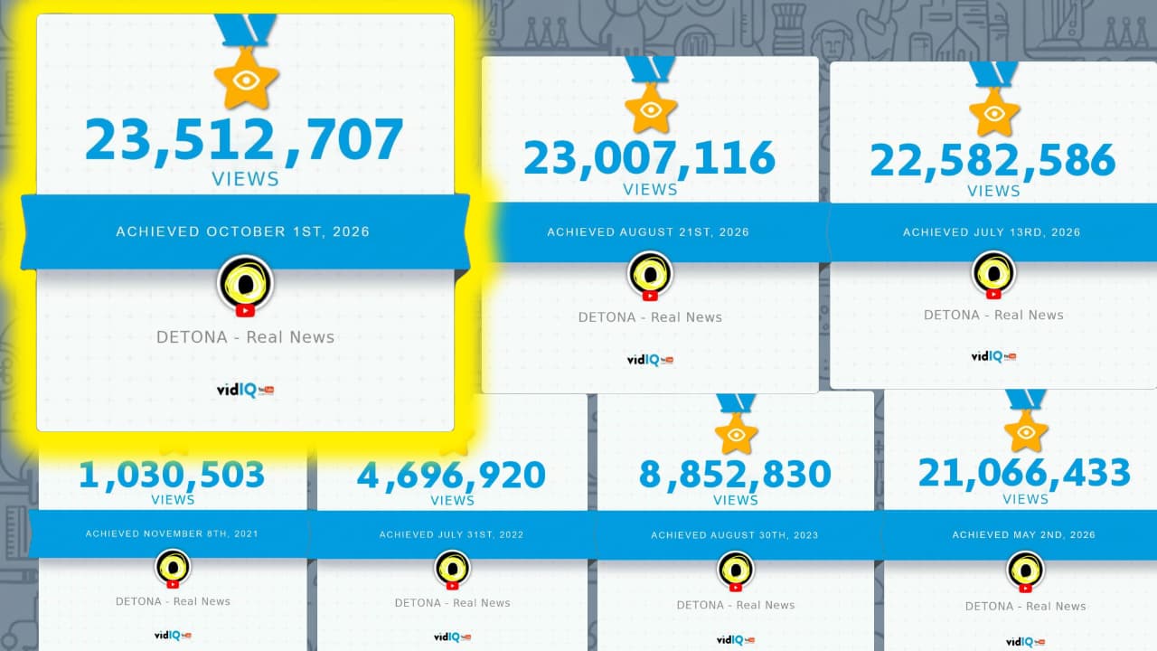 Este 1 de octubre alcanzamos los 23.5 millones de views. Gracias a ti, por volar juntos.